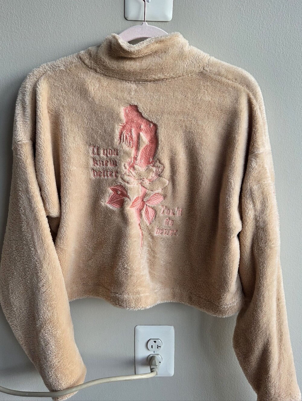 Broken Promises fuzzy half zip